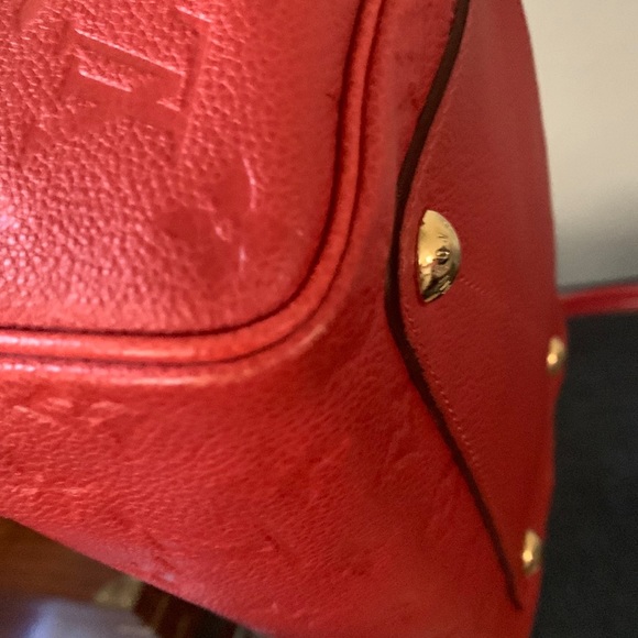 LOUIS VUITTON Speedy 25” Cerise Monogram Empreinte Speedy Bandouliere.Authentic. - Picture 11 of 17